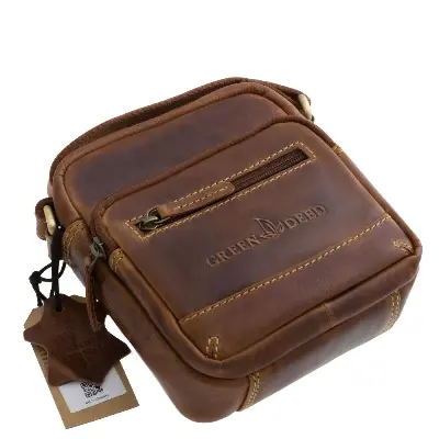 Borseta piele Green Deed 457V cognac