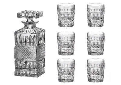 Crystal Bohemia Brittany whisky set