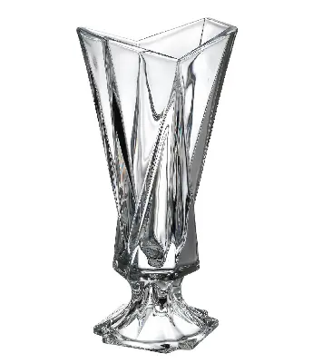 Bohemia ORIGAMI footed vase 40.5cm