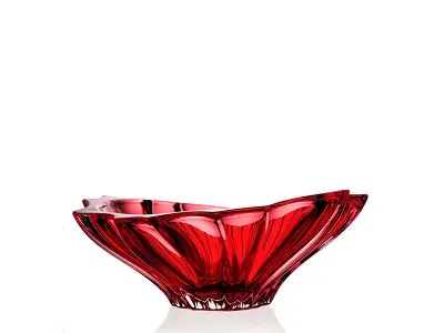 Bohemia PLANTICA Bowl 330 sprayed inside Red